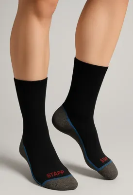 Stapp techno boston cool sok 27400 | 999 zwart | maat 38 - 00.134.003.35