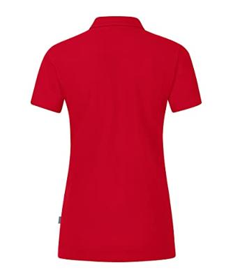 JAKO C6321D Polo Organic Stretch Dames - Rood - 44 JAKO C6321D Polo Organic Stretch Dames - Rood - 44