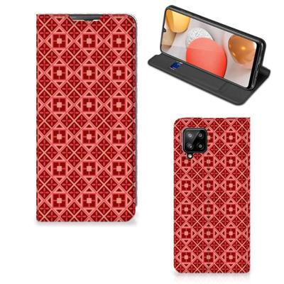 Samsung Galaxy A42 | Hoesje met Magneet | Batik Rood