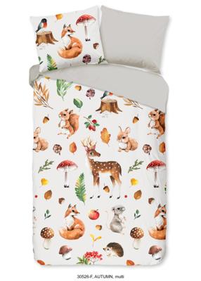 Good Morning Good Morning kids Dekbedovertrek nr.30526 flanel Autumn multi 140x200/220