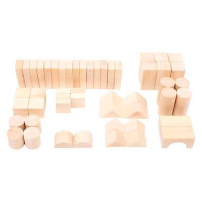 Small Foot houten bouwblokken natuurlijk in zak, 50dlg. Small Foot houten bouwblokken natuurlijk in zak, 50dlg.