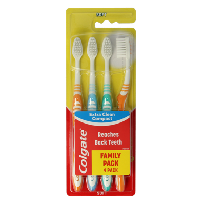 Colgate Tandenborstel extra clean soft 4 Stuks Colgate Tandenborstel extra clean soft 4 Stuks