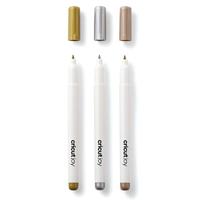Cricut Permanent markers 1.0mm, 3er Stiftset Goud, Zilver, Koper - thumbnail