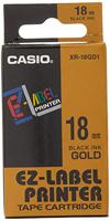 Gelamineerde Tape voor Labelmakers Casio Zwart Gouden - thumbnail