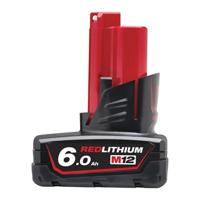 Milwaukee M12 B6 Li-Ion Accu V12 6.0Ah M12™ - 4932451395 - thumbnail