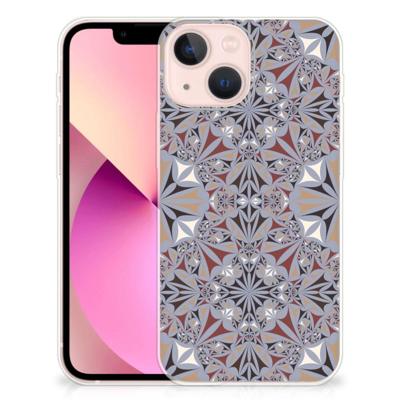 iPhone 13 mini | TPU | Siliconen hoesje | Flower Tiles iPhone 13 mini | TPU | Siliconen hoesje | Flower Tiles
