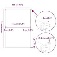 Doucherolgordijn 160x240 cm stofbreedte 156 cm - thumbnail