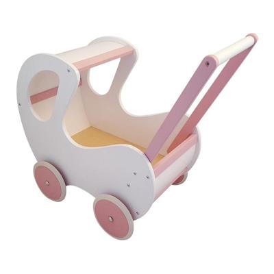 Hoge houten poppenwagen - Klassiek - Olivia