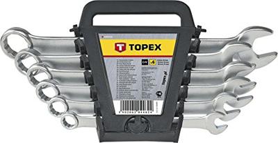 Topex Ring/steeksleutelset 6-22mm Din 3113