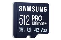 Samsung Pro Ultimate 512GB + SD-adapter Micro SD-kaart Blauw - thumbnail