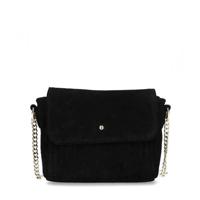Sacha suède crossbody tas zwart - thumbnail
