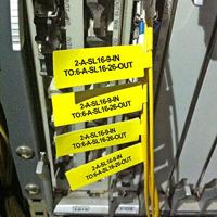 NIIMBOT A2K18638301 Etiketten (rol) 72 x 12.5 mm Geel 65 stuk(s) Kabeletiketten - thumbnail