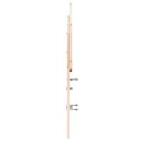 Hoofdbord 120 cm massief grenenhout - thumbnail