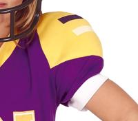 American Football Kostuum Kind Paars - thumbnail