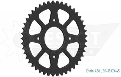 ESJOT Chain wheel 428 45z steel black