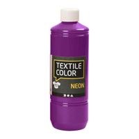 Creativ Company Textielkleur, neonpaars, 500 ml/ 1 fles - thumbnail