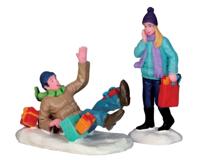Lemax shopping date s/2 kerstdorp figuur type 3 2015 - thumbnail