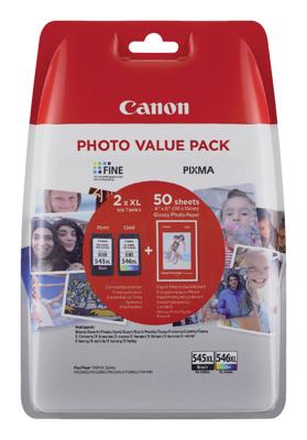 Canon can 545xl + 546xl + fotopapierapier orig(2)