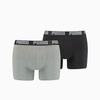 Boxer Puma Basic Zwart/Gris (2 uds) - Maat: S