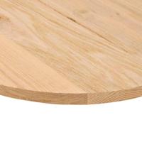 Tafelblad 140x60x2 cm ovaal massief eikenhout - thumbnail