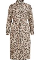 OBJECT blousejurk OBJAZZA met all over print en ceintuur kaki - thumbnail