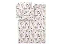 LIVARNO Satijnen dekbedovertrek 240 x 220 cm (Bloemen/wit) - thumbnail