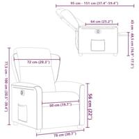 Massagestoel elektrisch verstelbaar stof lichtgrijs - thumbnail