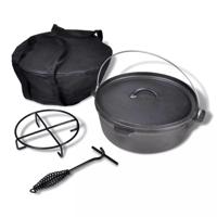 VidaXL Braadpan 5,6 l inclusief accessoires - thumbnail
