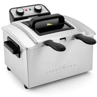 Profi Cook PC-FR1038 Friteuse met dubbele koudezone 5 l 3000 W Timerfunctie, Met handmatige temperatuursinstelling RVS - thumbnail
