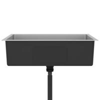 Gootsteen handgemaakt roestvrij staal 70 x 44 x 20 cm - thumbnail