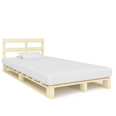 Bedframe pallet massief grenenhout 120x200 cm