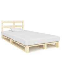 Bedframe pallet massief grenenhout 120x200 cm - thumbnail