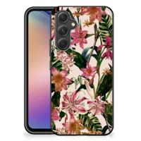 Samsung Galaxy A54 Bloemen Hoesje Flowers - thumbnail