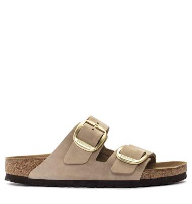 Birkenstock Arizona big buckle narrow 1024 sandcastle Beige maat 41 Birkenstock Arizona big buckle narrow 1024 sandcastle Beige maat 41
