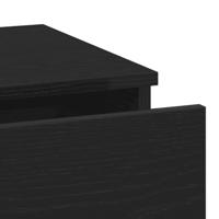 Nachtkastje 2 pcs Zwart eiken 40 x 35 x 65 cm Bewerkt hout - thumbnail