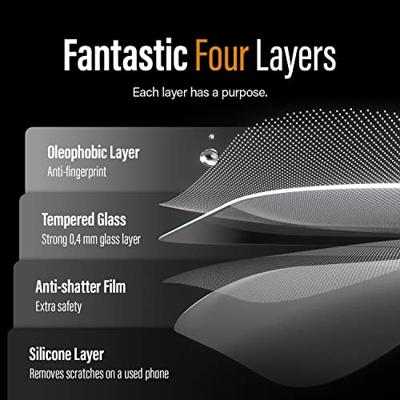 PanzerGlass Bundle Clear Glass+Case B0401+2783 Screenprotector (glas) Apple iPhone 14 1 stuk(s) Anti-vingerafdruk, Antibacterieel, Meekijkbescherming