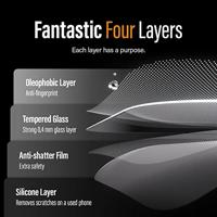 PanzerGlass Bundle Clear Glass+Case B0401+2783 Screenprotector (glas) met privacyfolie Apple iPhone 14 1 stuk(s) Anti-vingerafdruk, Antibacterieel - thumbnail