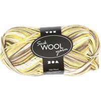 Creativ Company Sokkengaren, l: 200 m, groen, geel, 50 gr/ 1 bol - thumbnail