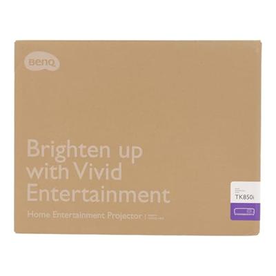 BenQ TK850i Smart Home Entertainment Beamer UHD 4K HDR-PRO met Android TV, 3000 ANSI lumen, 98% rec.709 dekking voor film, telefoon en sport