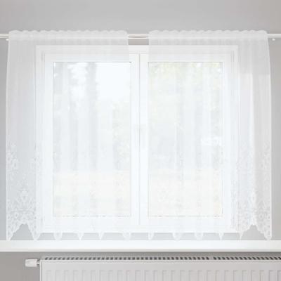 Gordijnen met gordijnen Bloemen Wit 150 x 180 cm Polyester