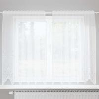 Gordijnen met gordijnen Bloemen Wit 150 x 180 cm Polyester - thumbnail