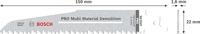 Bosch Accessories 2608657608 Reciprozaagblad S 610 VF, Heavy for Wood and Metal, verpakking van 5 stuks Zaagbladlengte 150 mm 5 stuk(s) - thumbnail