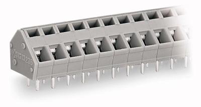 WAGO 236-412 Veerkrachtklemblok 2.50 mm² Aantal polen 12 Grijs 80 stuk(s)