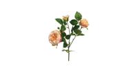 Italian rose spray x3 peach 61cm - thumbnail
