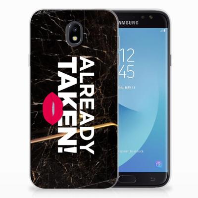Samsung Galaxy J7 2017 | J7 Pro | Siliconen hoesje | met naam Already Taken Black