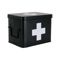 Present Time SCATOLA MEDICINALI, zwart, 21,5 x 15,5 x 16 cm - thumbnail