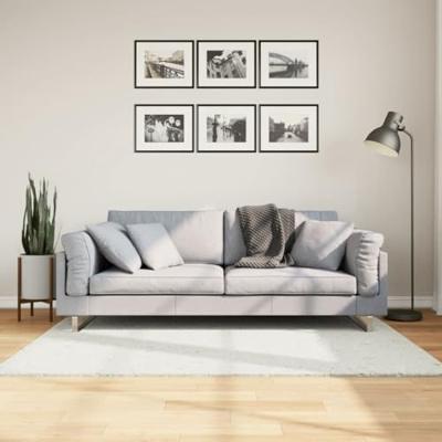 VidaXL Vloerkleed oviedo laagpolig 120x170 cm crèmekleurig