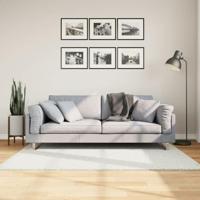 VidaXL Vloerkleed oviedo laagpolig 120x170 cm crèmekleurig - thumbnail