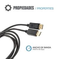 Kabel DisplayPort iggual IGG318362 2 m Zwart 8K Ultra HD - thumbnail