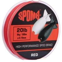 Spomb Braid 300m 20Lb 0.18mm Red - thumbnail